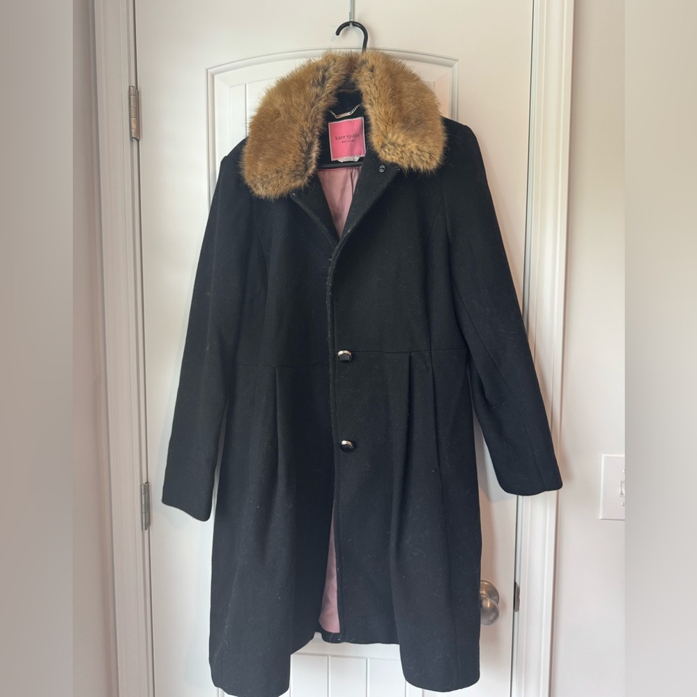Kate Spade New York Wool Blend Peacoat Size L